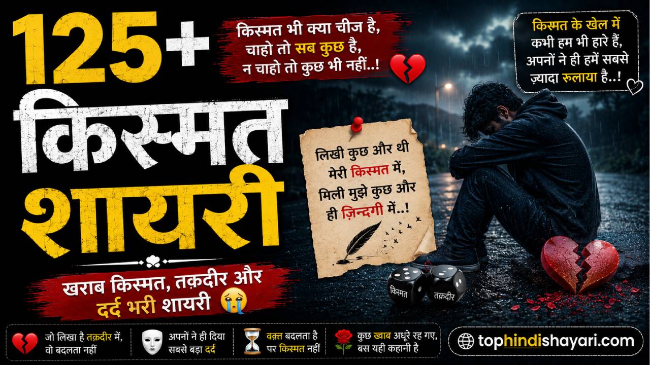 Kismat Shayari in Hindi