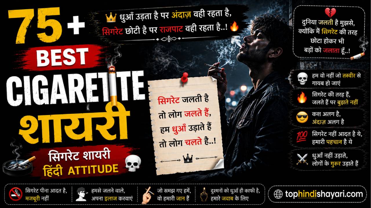 Cigarette Shayari Hindi Attitude