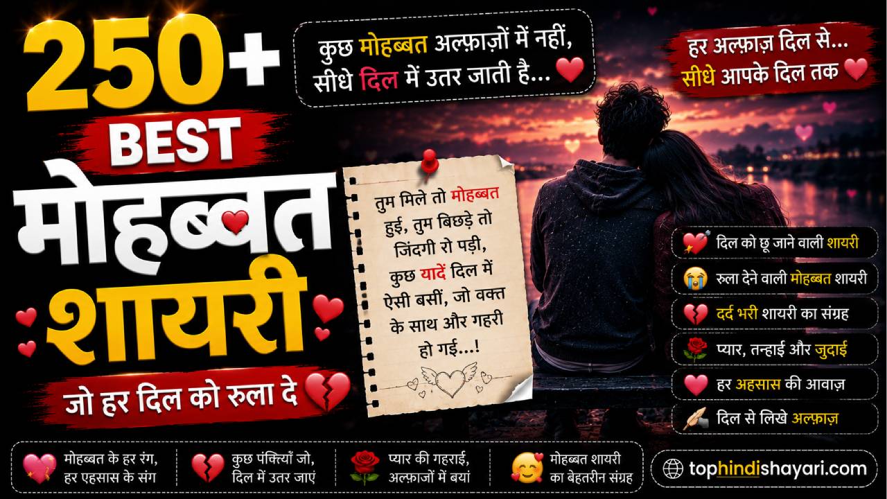 Mohabbat Shayari