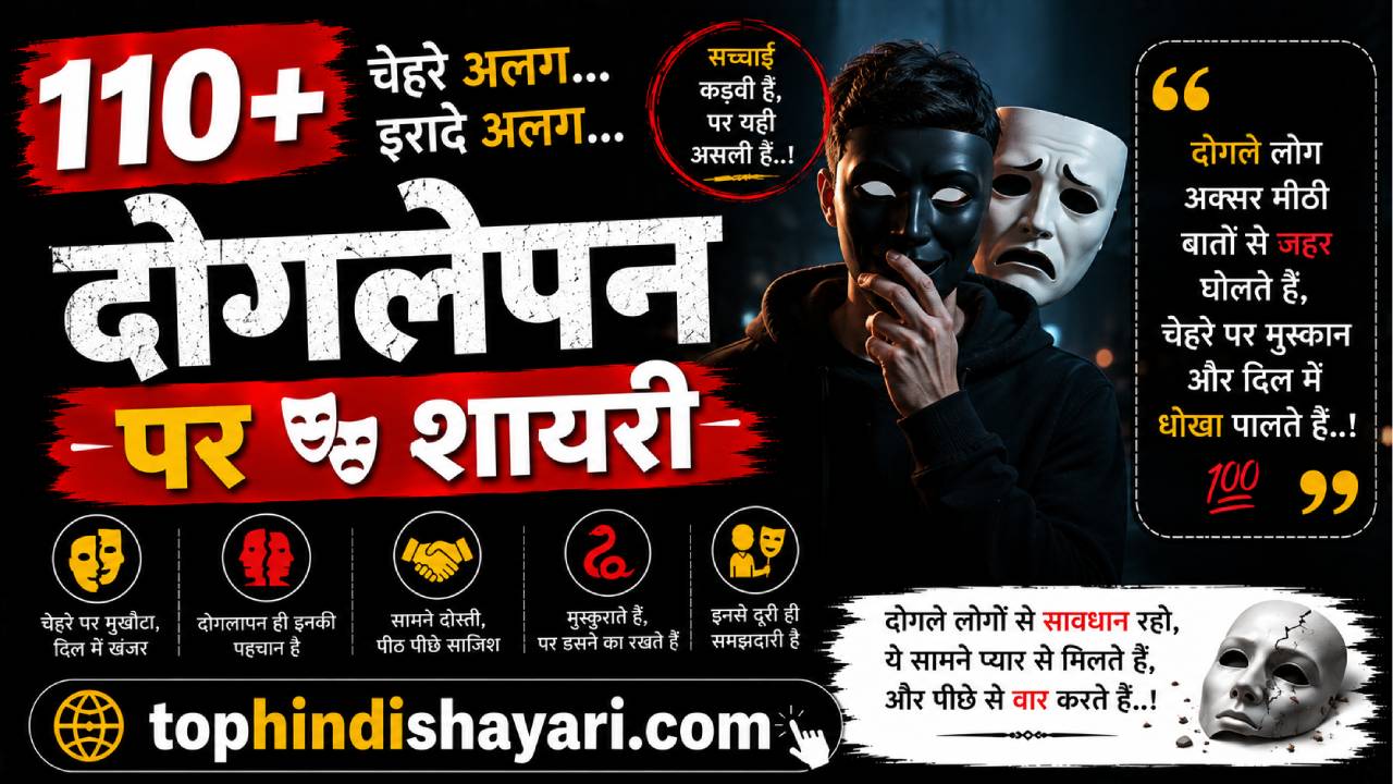 दोगलेपन पर शायरी