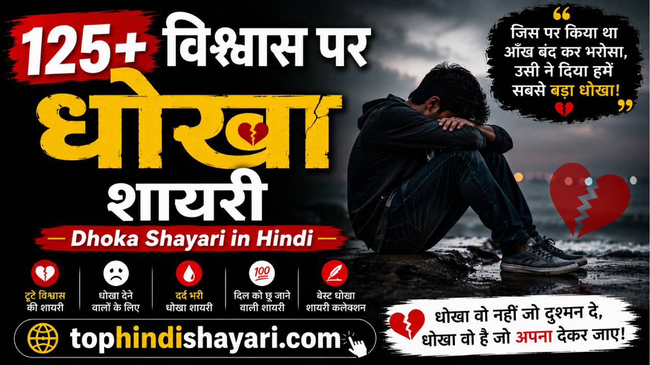 विश्वास पर धोखा शायरी