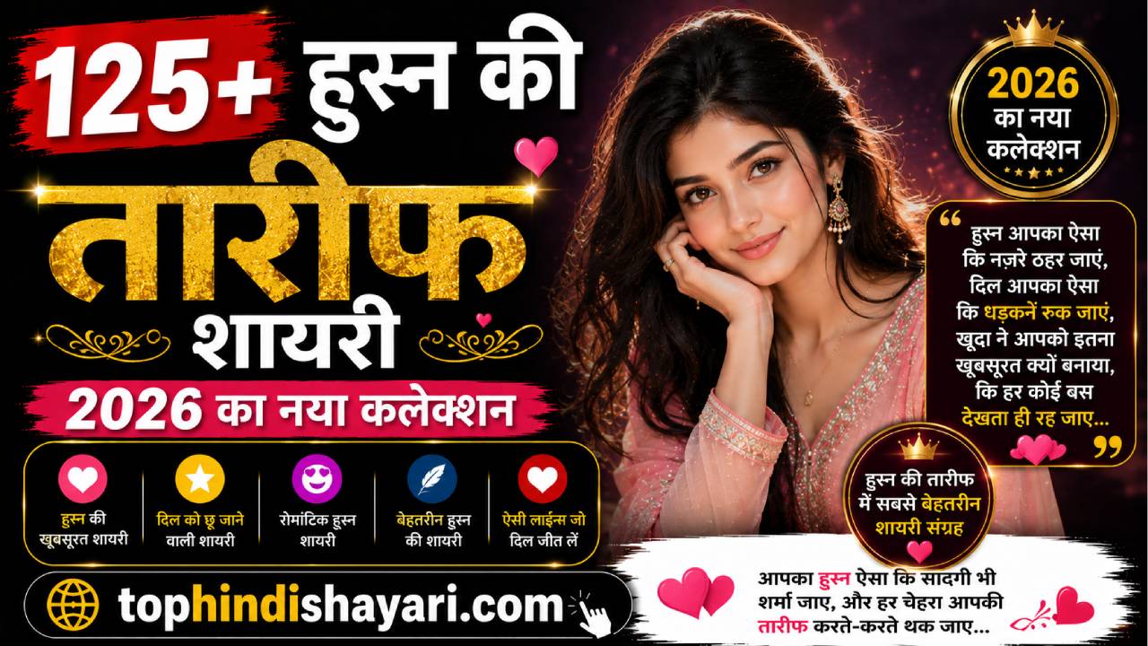 हुस्न की तारीफ शायरी