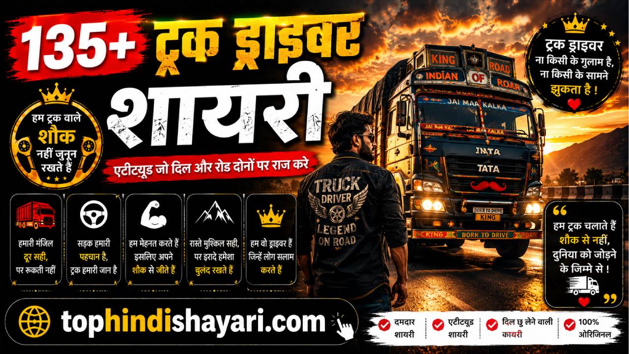 ट्रक ड्राइवर शायरी