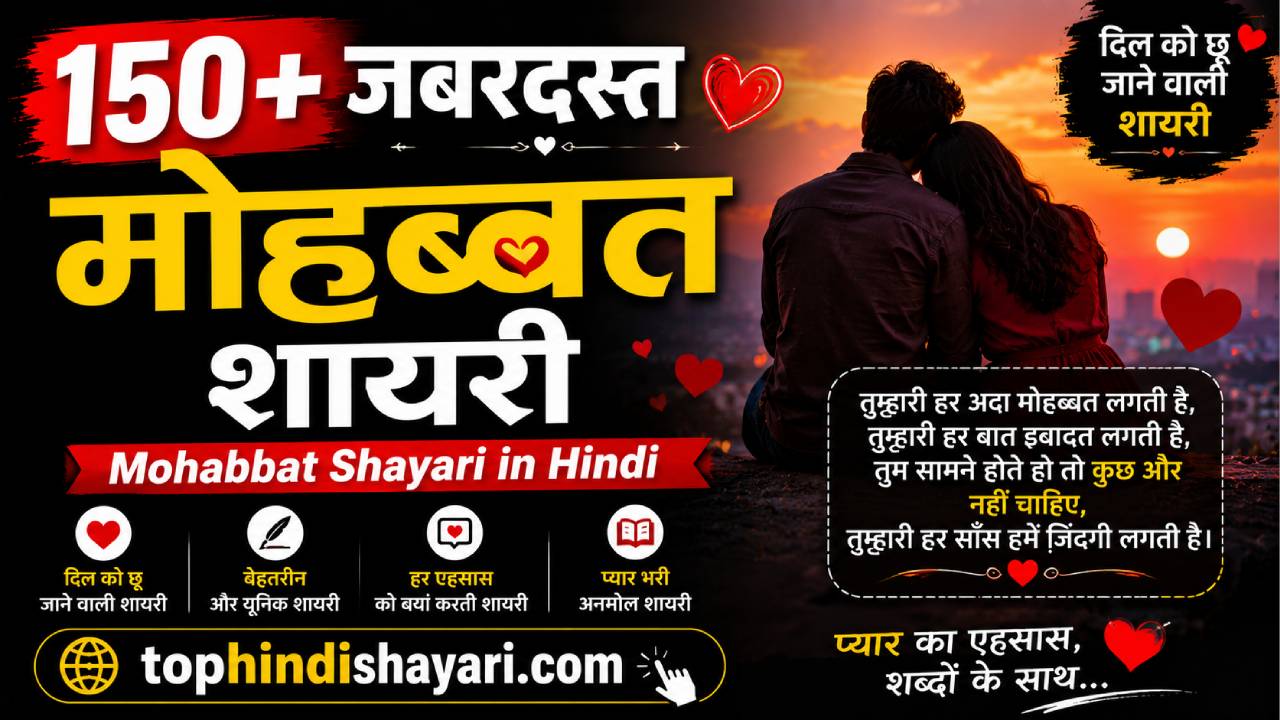 जबरदस्त मोहब्बत शायरी