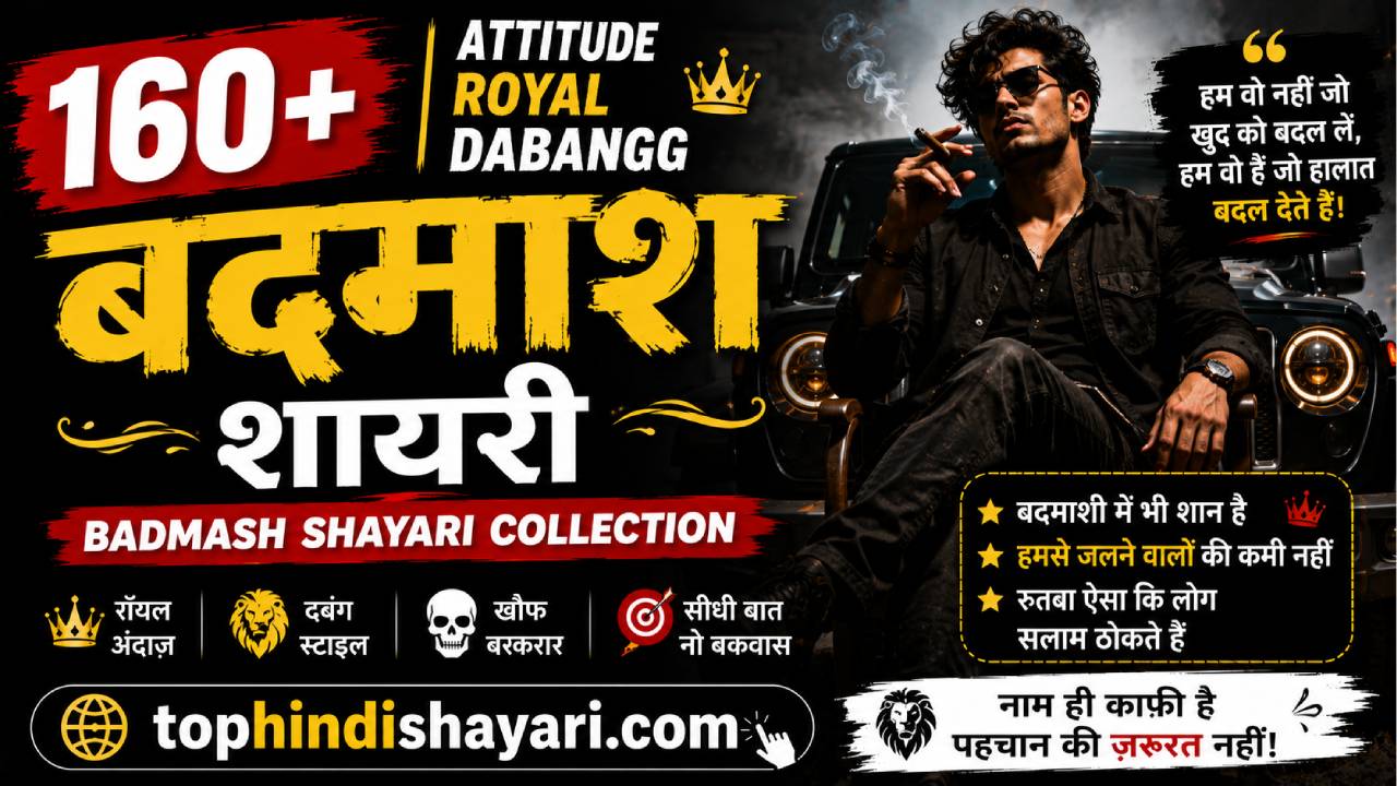 बदमाश शायरी