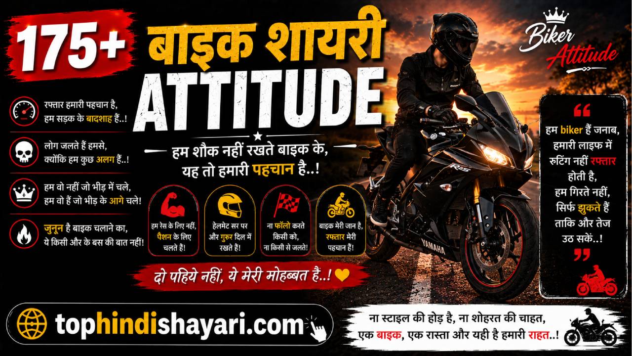 Bike Shayari Attitude