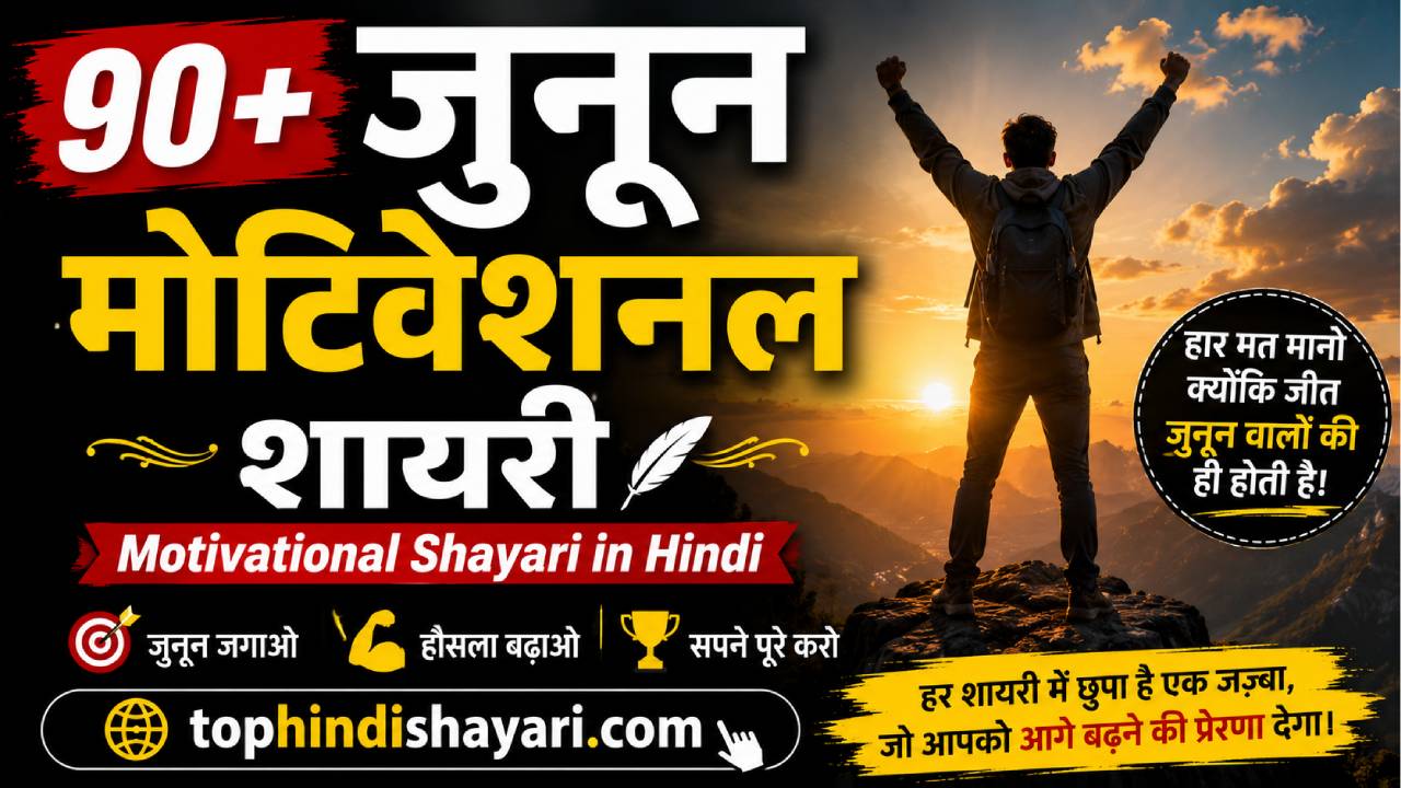 जुनून मोटिवेशनल शायरी