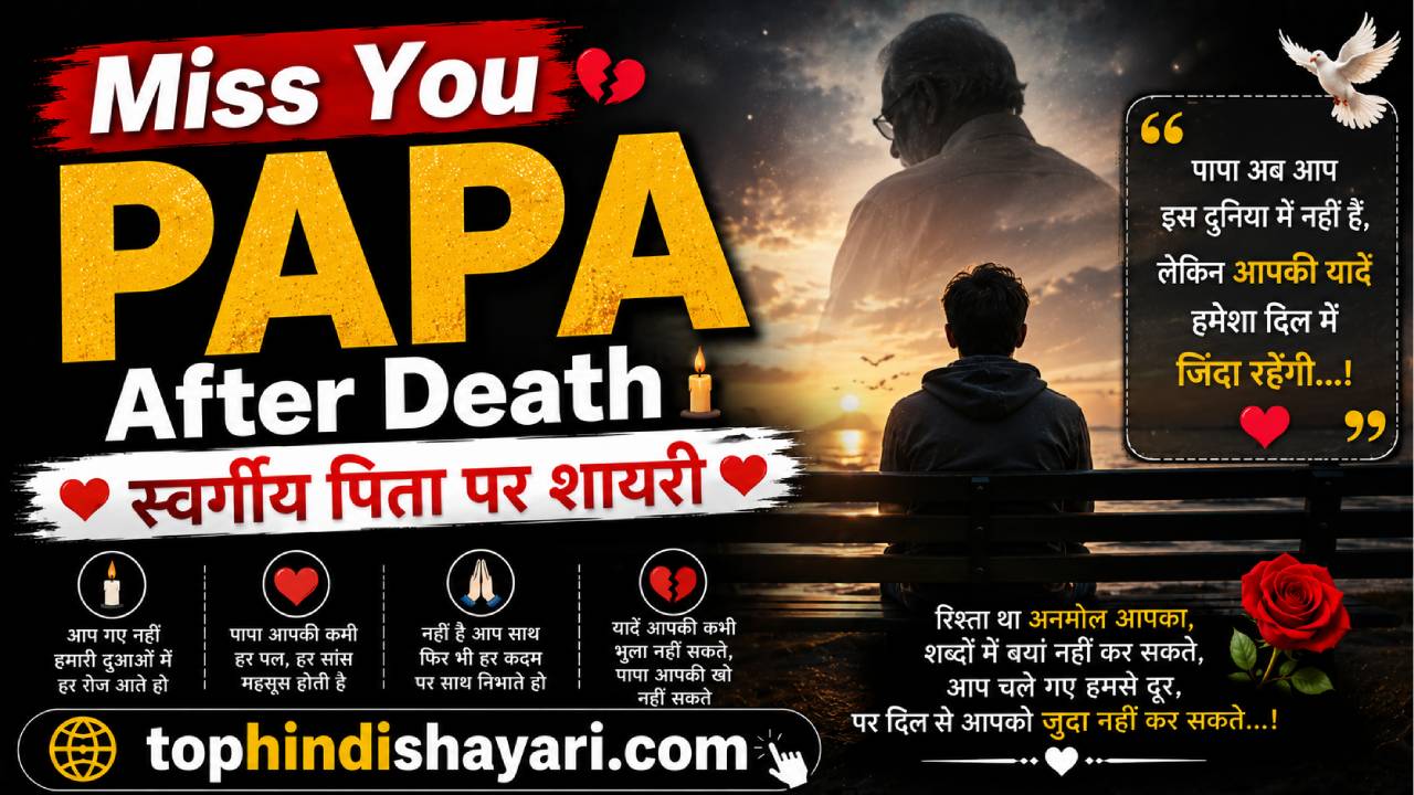 Miss You Papa After Death Shayari in Hindi