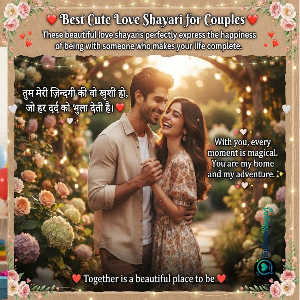 Cute Love Shayari for Couples 