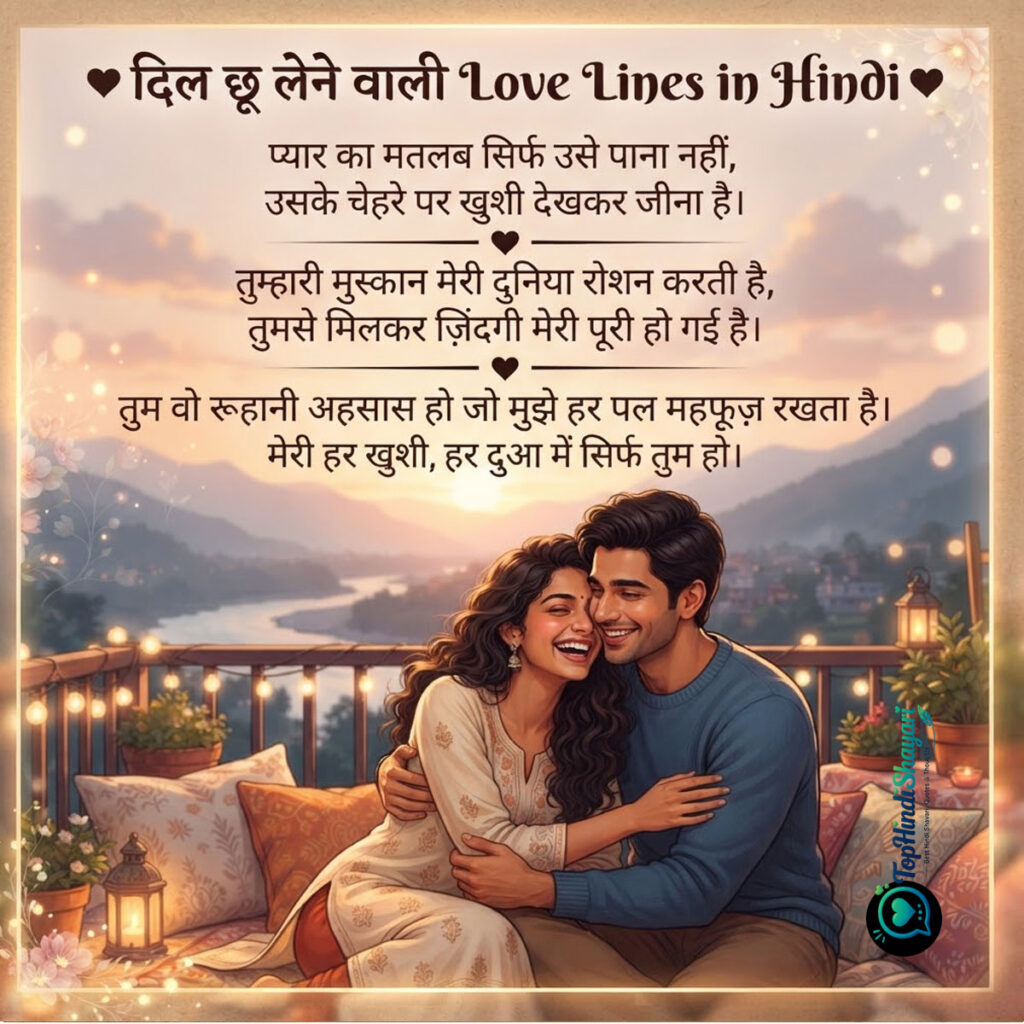 Heart Touching Love Lines in Hindi 