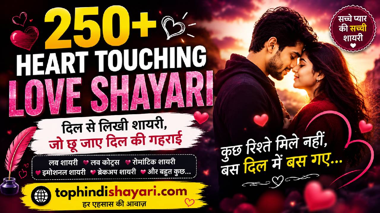 Heart Touching Love Shayari in Hindi