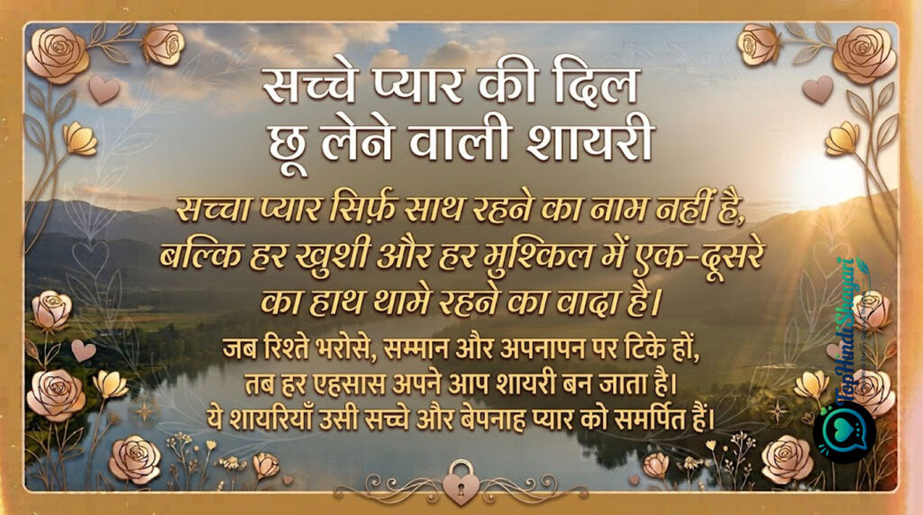 Heart Touching Love Shayari in Hindi