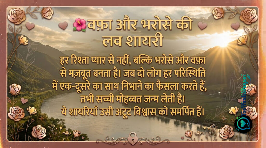 Heart Touching Love Shayari in Hindi