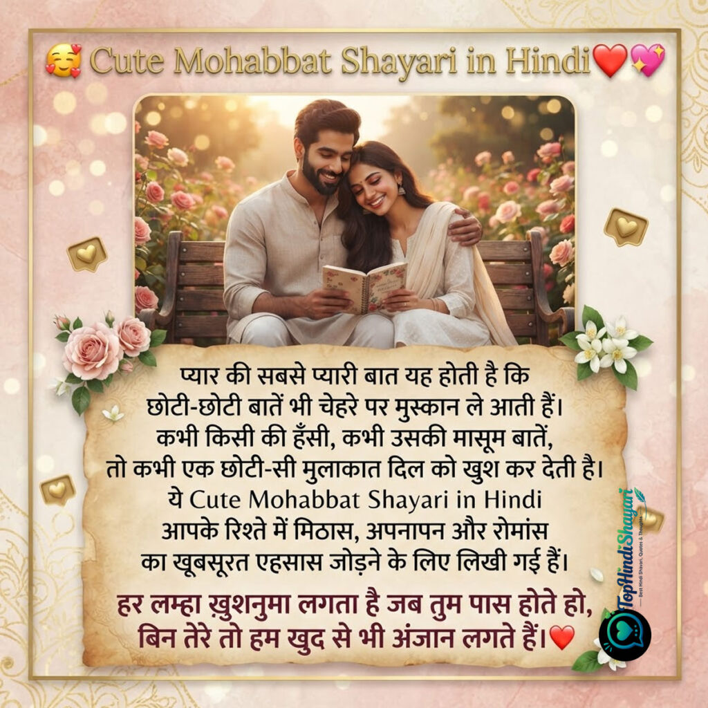 Mohabbat Shayari in Hindi 