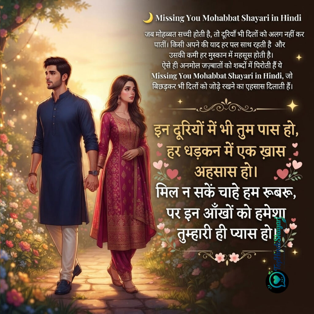Mohabbat Shayari in Hindi 