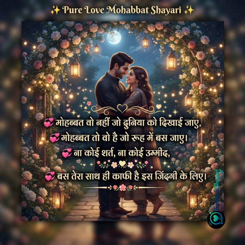 Mohabbat Shayari in Hindi 
