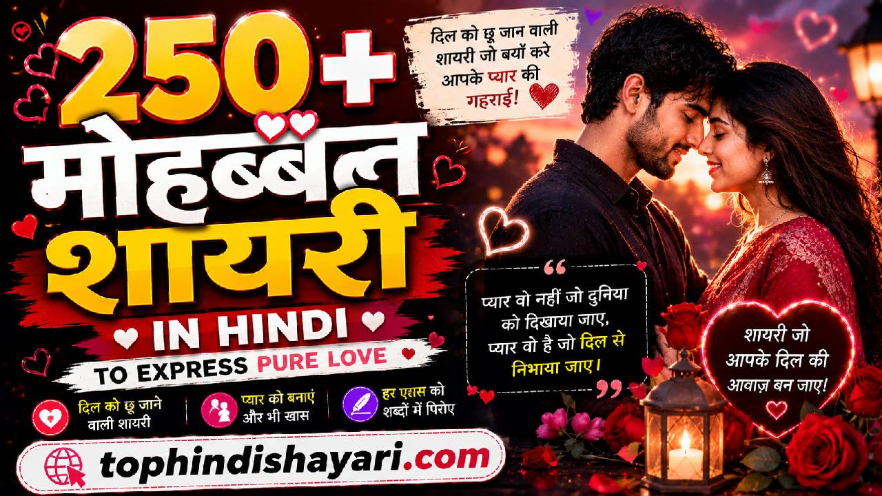 Mohabbat Shayari in Hindi