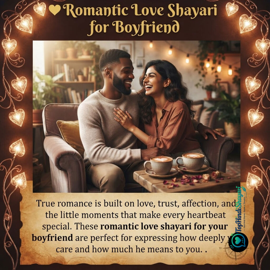 Romantic Love Shayari for Boyfriend 