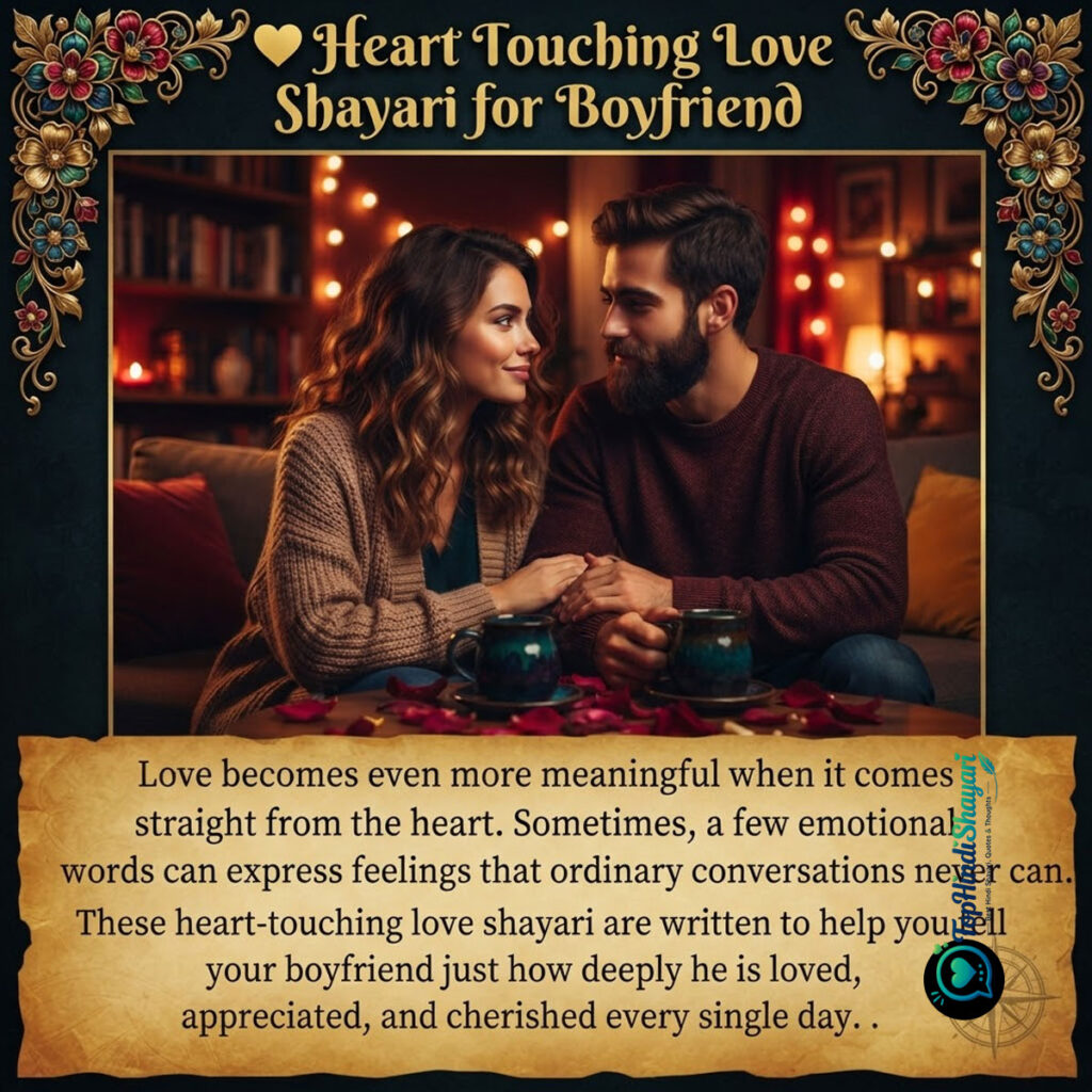 Romantic Love Shayari for Boyfriend  