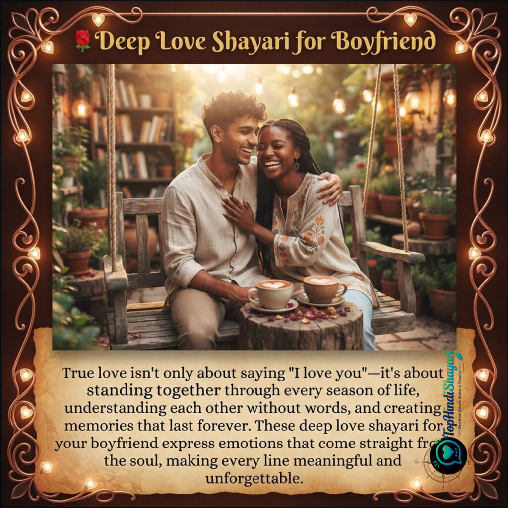 Romantic Love Shayari for Boyfriend 