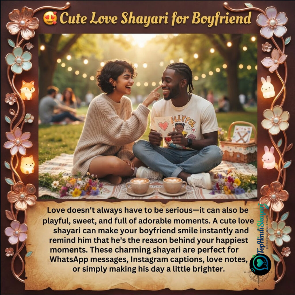 Romantic Love Shayari for Boyfriend 