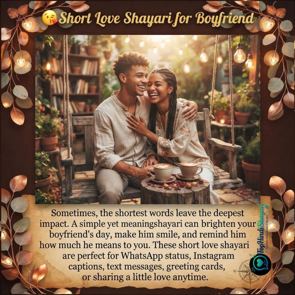 Romantic Love Shayari for Boyfriend 