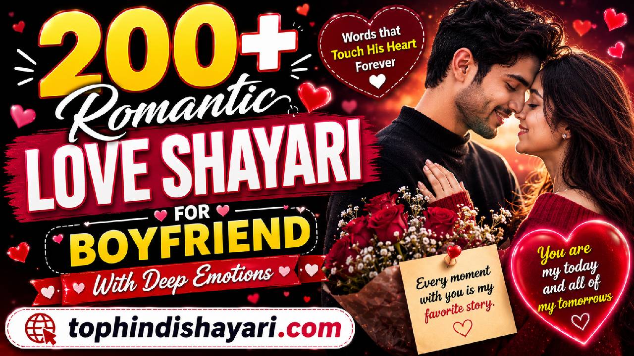 Romantic Love Shayari for Boyfriend