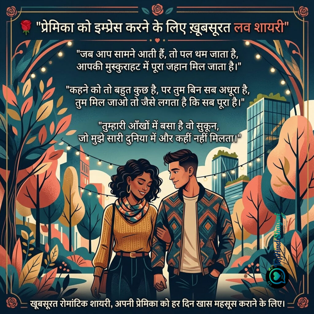 Romantic Love Shayari for Girlfriend 