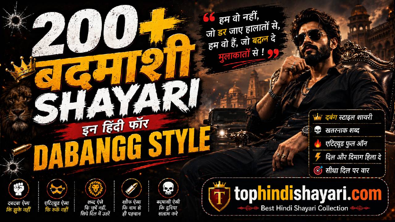 Badmashi Shayari in Hindi
