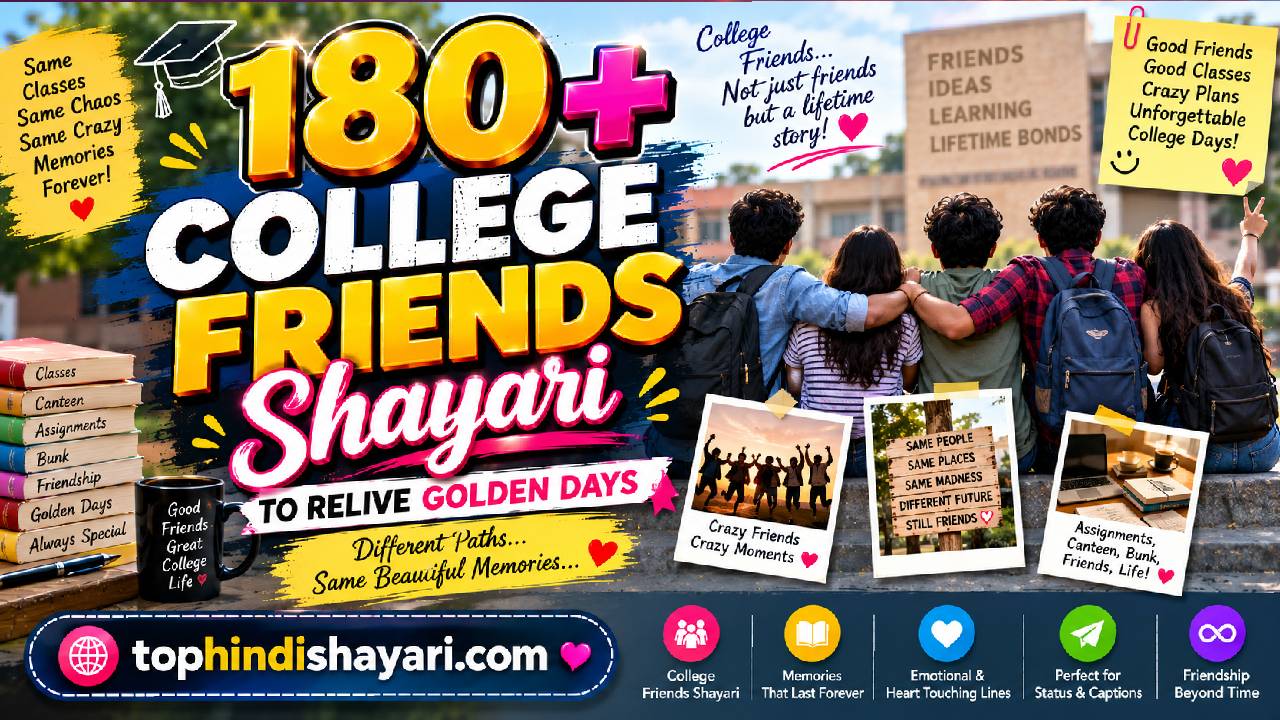 College Friends Shayari