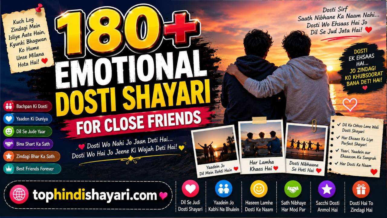 Emotional Dosti Shayari