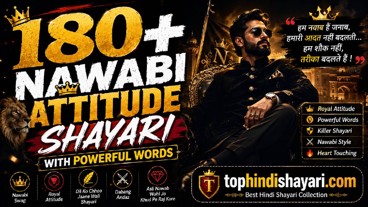 Nawabi Attitude Shayari