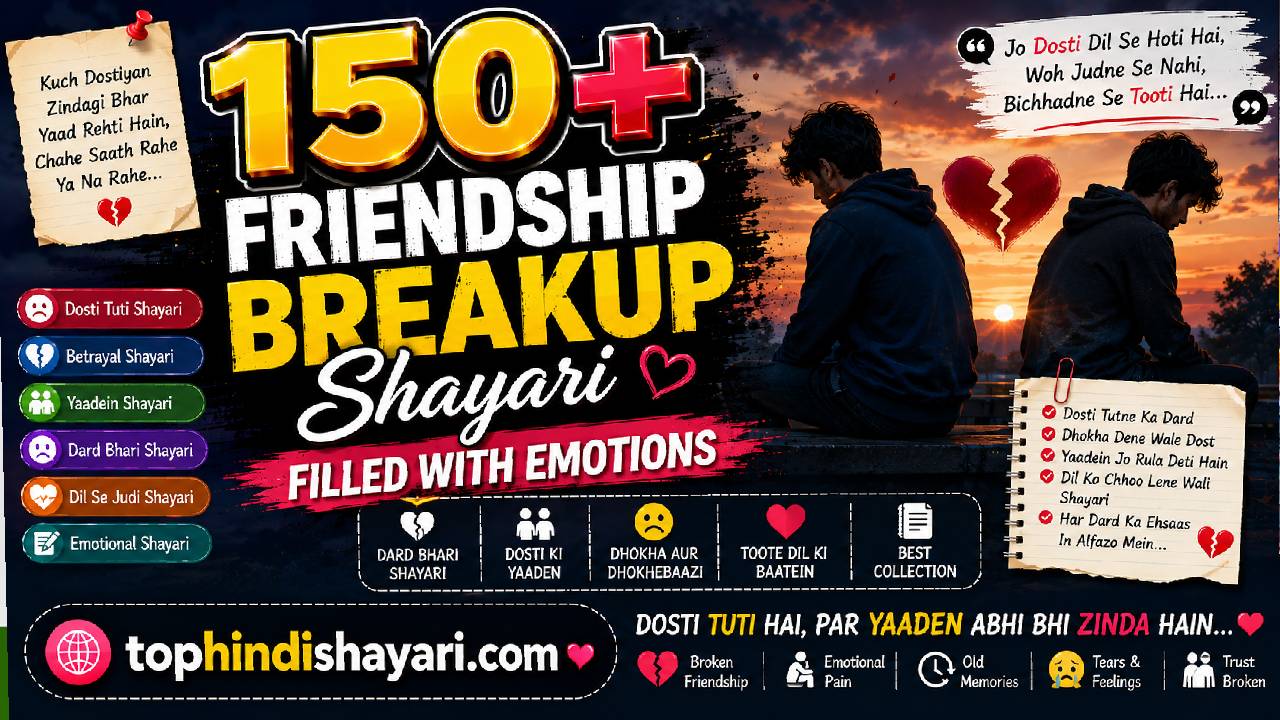 Friendship Breakup Shayari