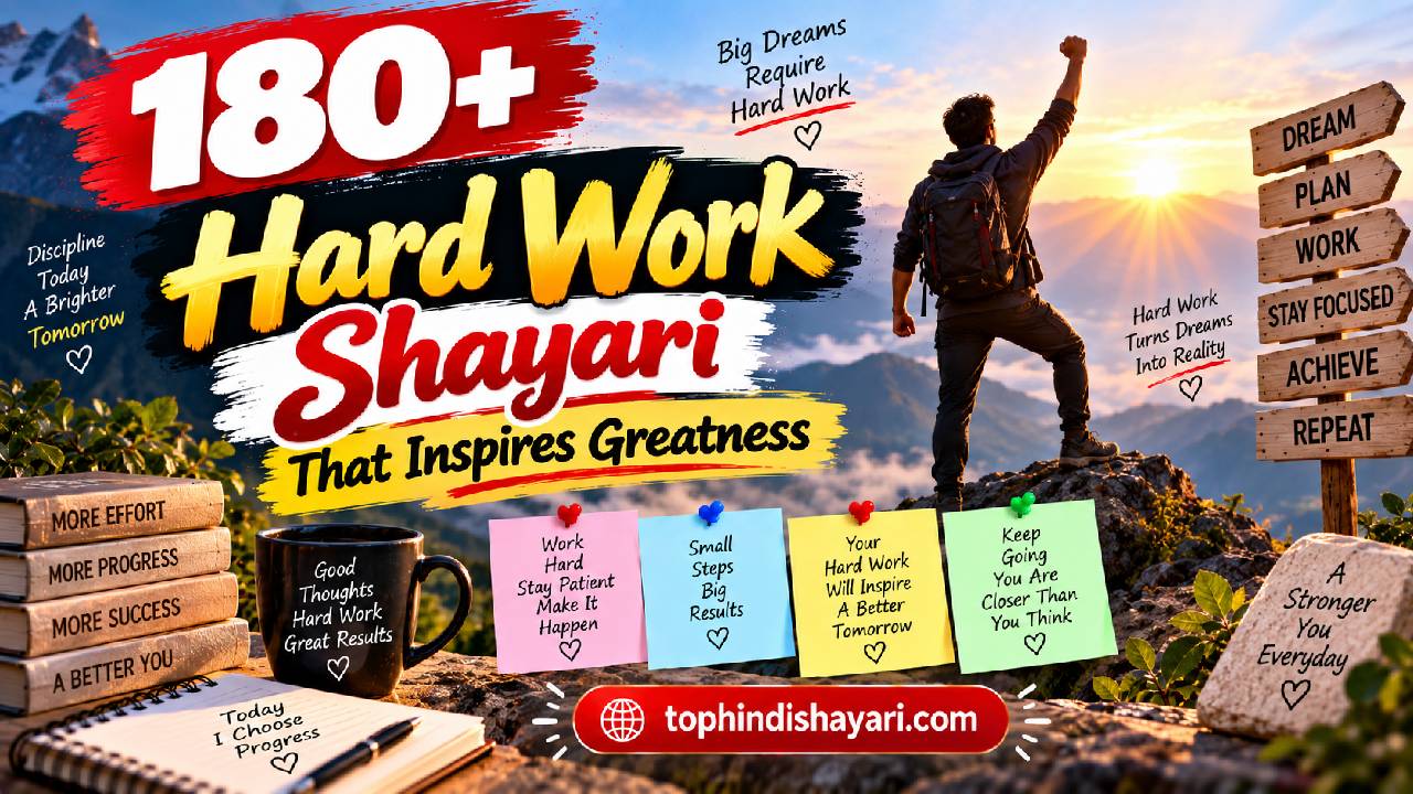 Hard Work Shayari in Hindi