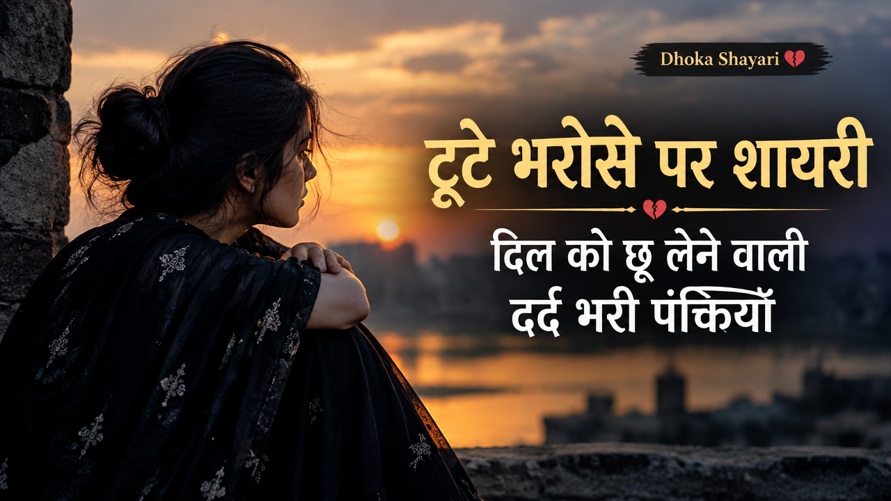 टूटे भरोसे पर शायरी featured poster