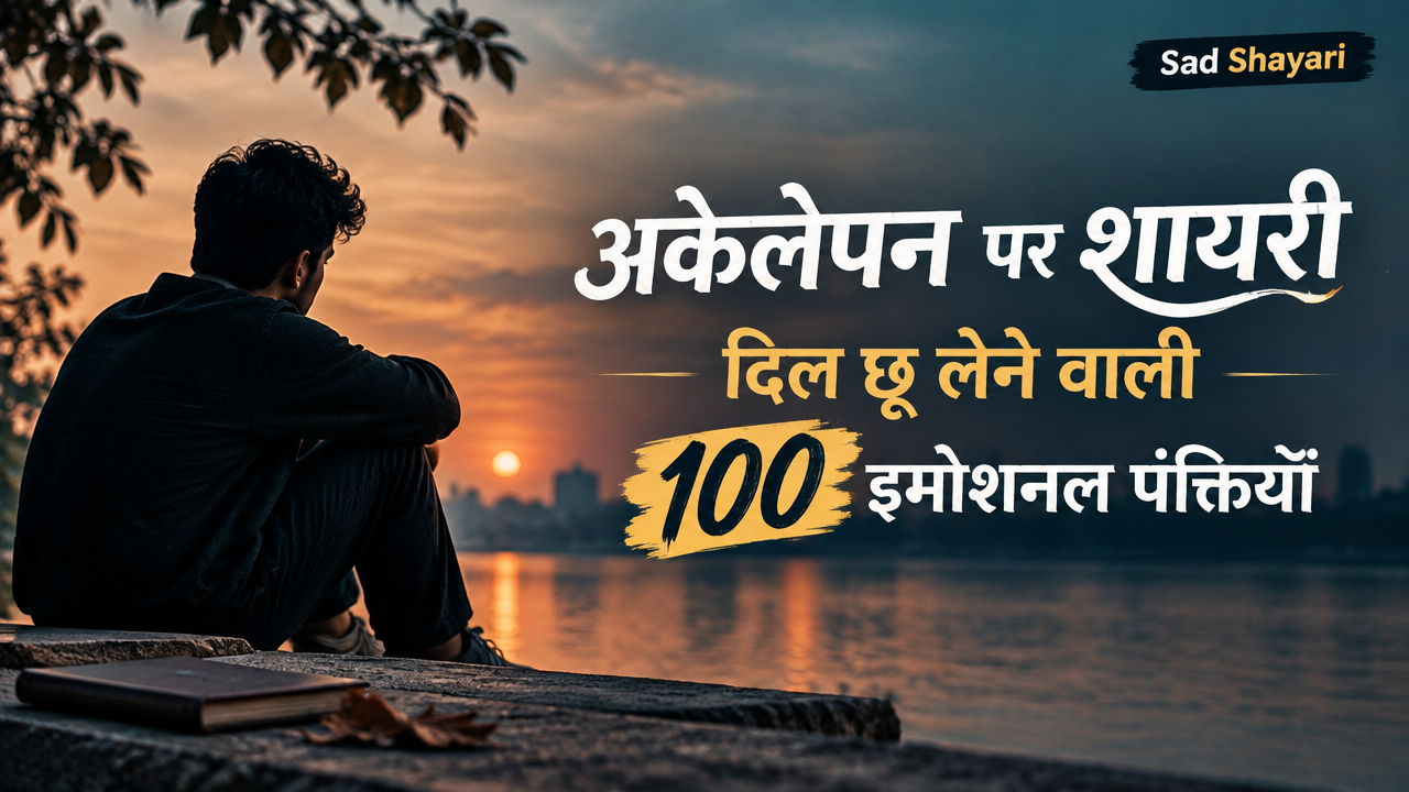 अकेलेपन पर शायरी featured poster