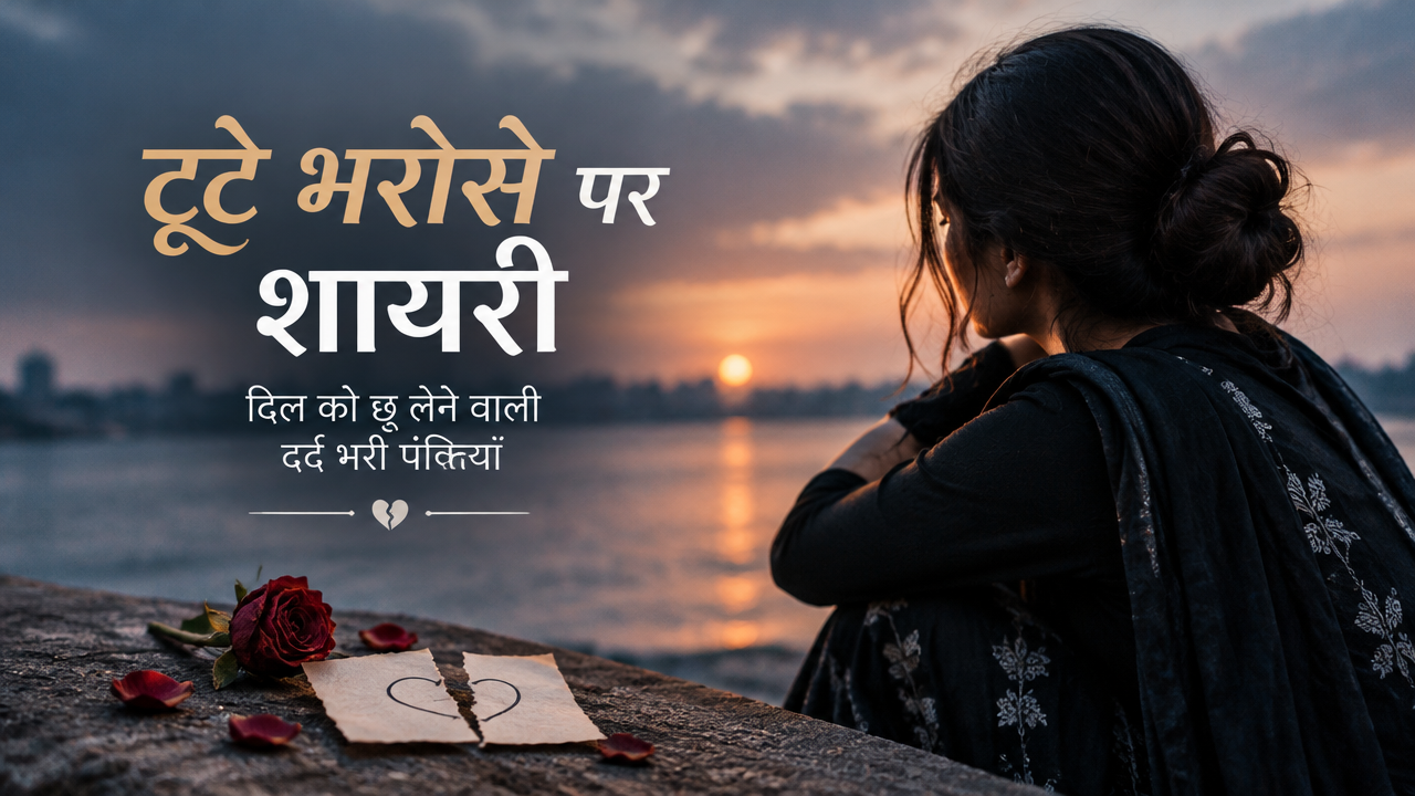 टूटे भरोसे पर शायरी