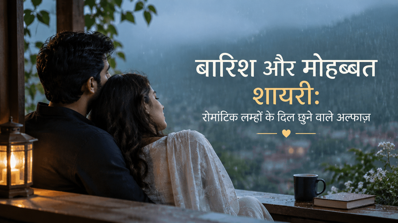 बारिश और मोहब्बत शायरी