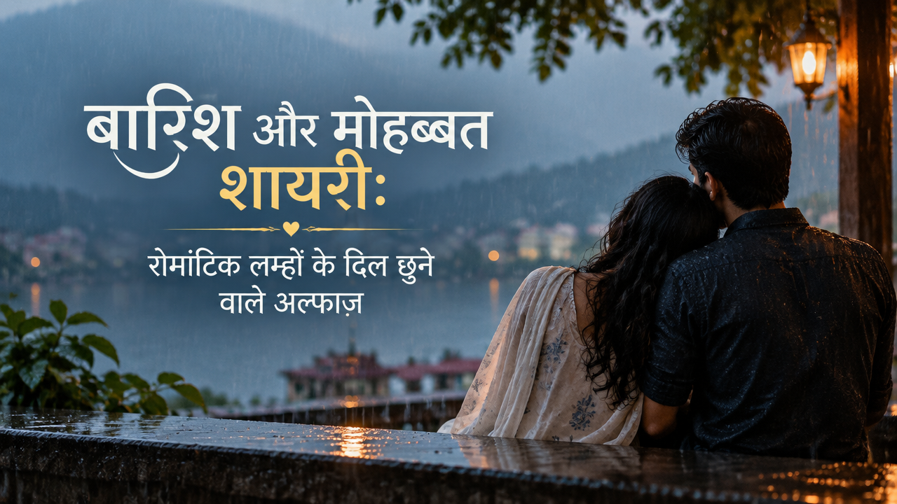बारिश और मोहब्बत शायरी