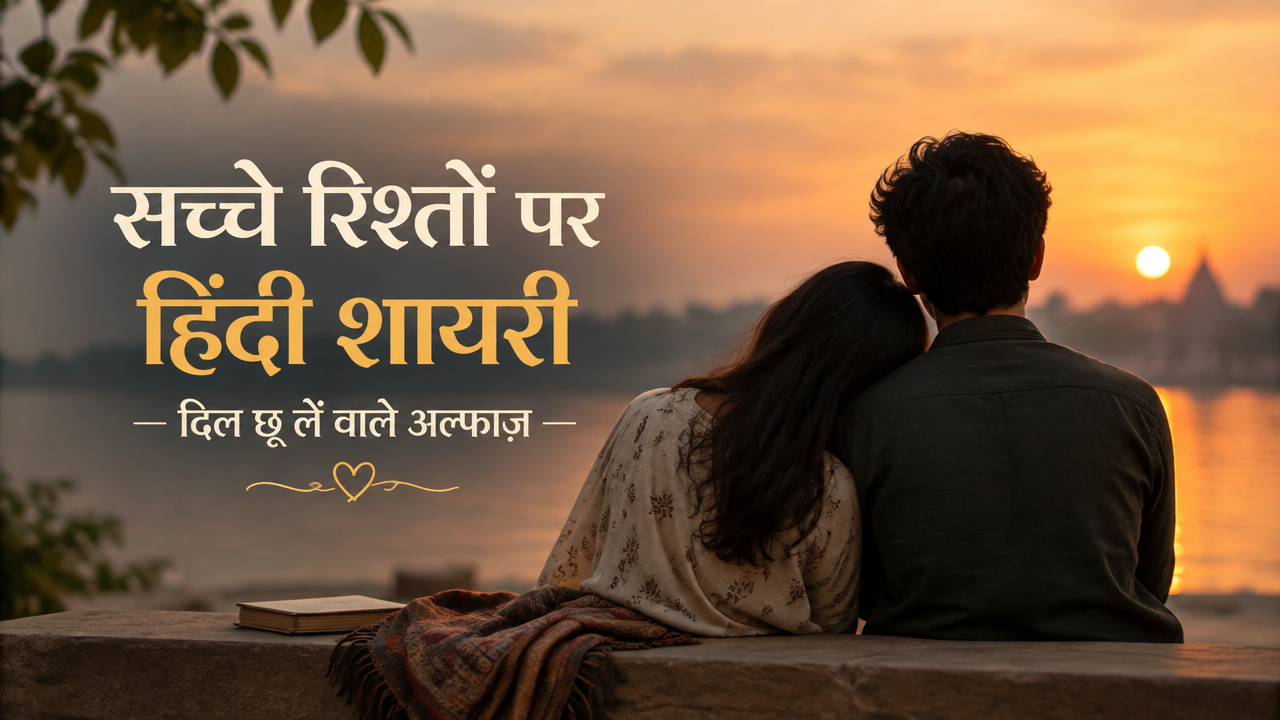 सच्चे रिश्तों पर हिंदी शायरी