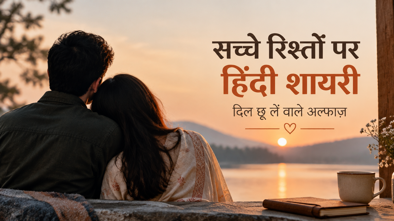 सच्चे रिश्तों पर हिंदी शायरी