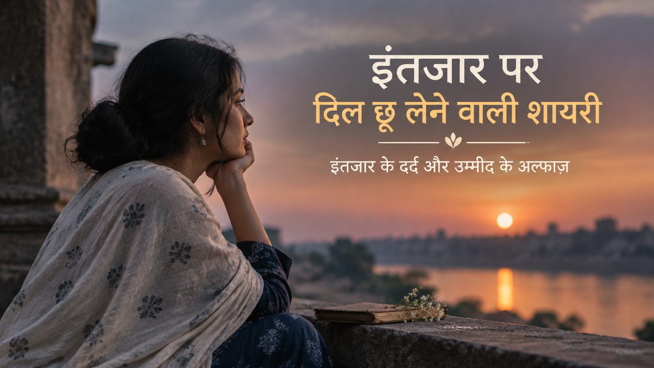 इंतजार पर दिल छू लेने वाली शायरी