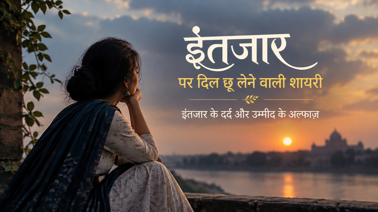इंतजार पर दिल छू लेने वाली शायरी