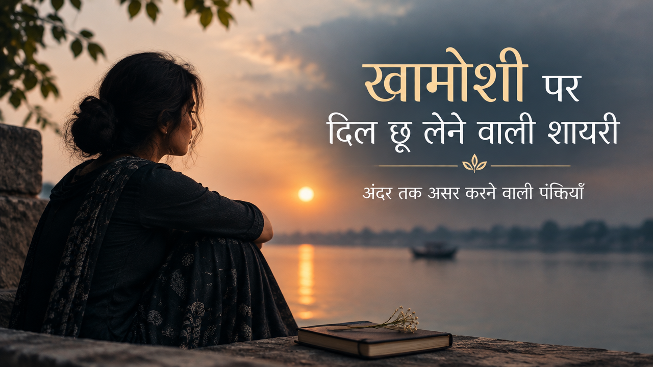 खामोशी पर दिल छू लेने वाली शायरी