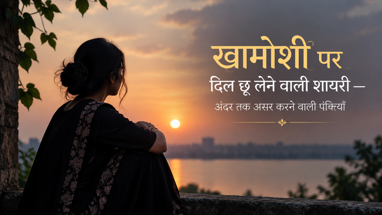 खामोशी पर दिल छू लेने वाली शायरी
