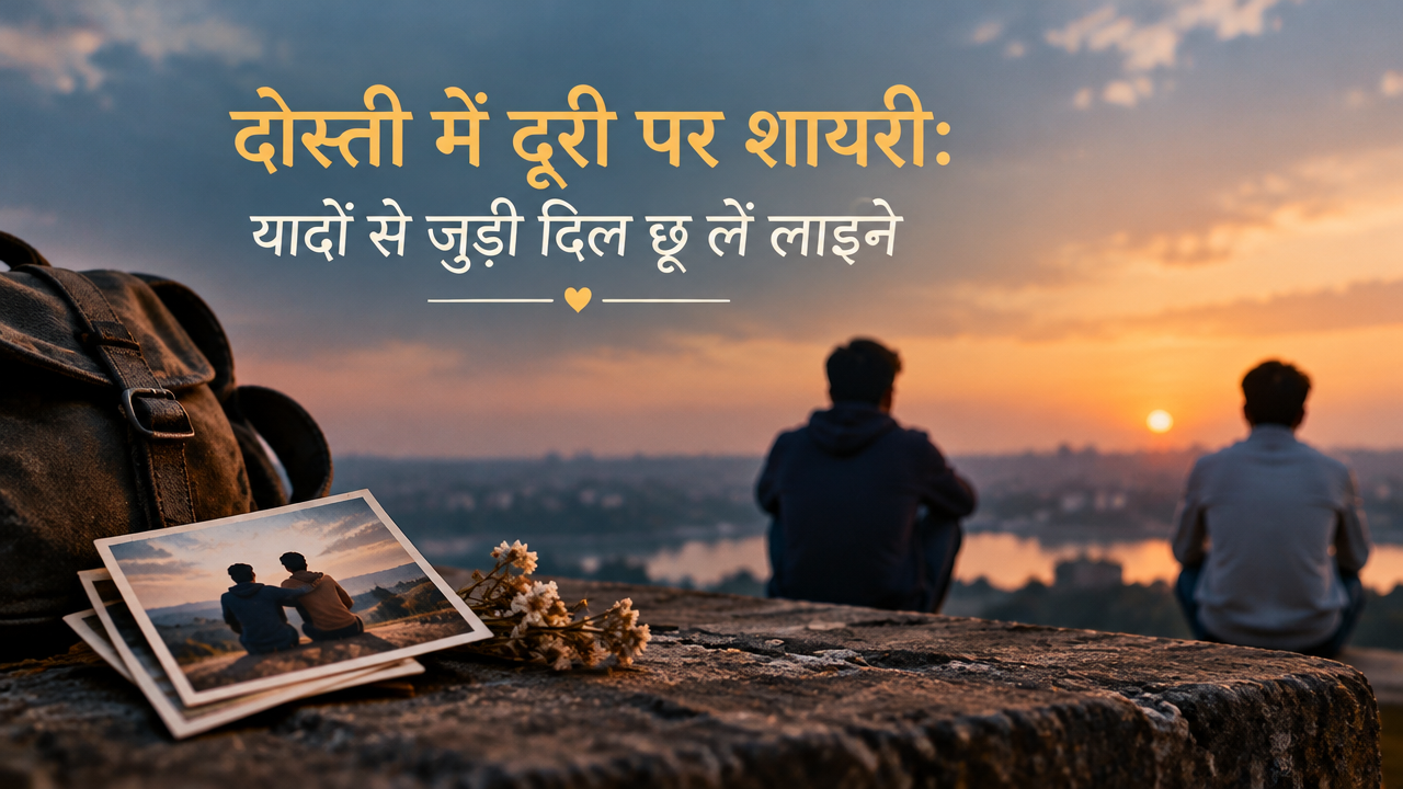 दोस्ती में दूरी पर शायरी