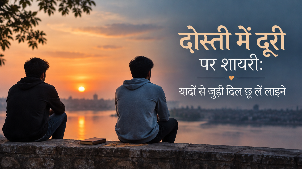 दोस्ती में दूरी पर शायरी