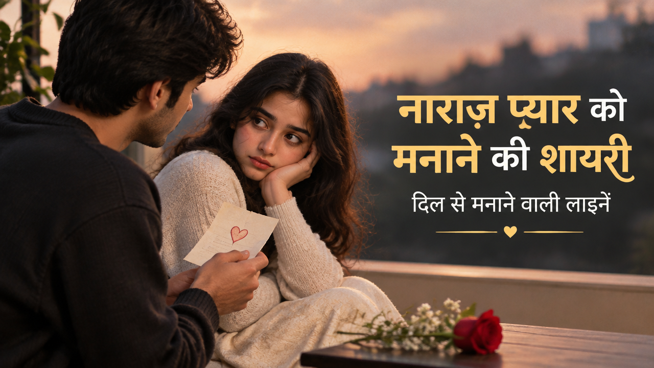 नाराज़ प्यार को मनाने की शायरी